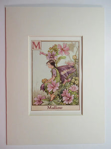 Alphabet Flower Fairy - M is for Mallow