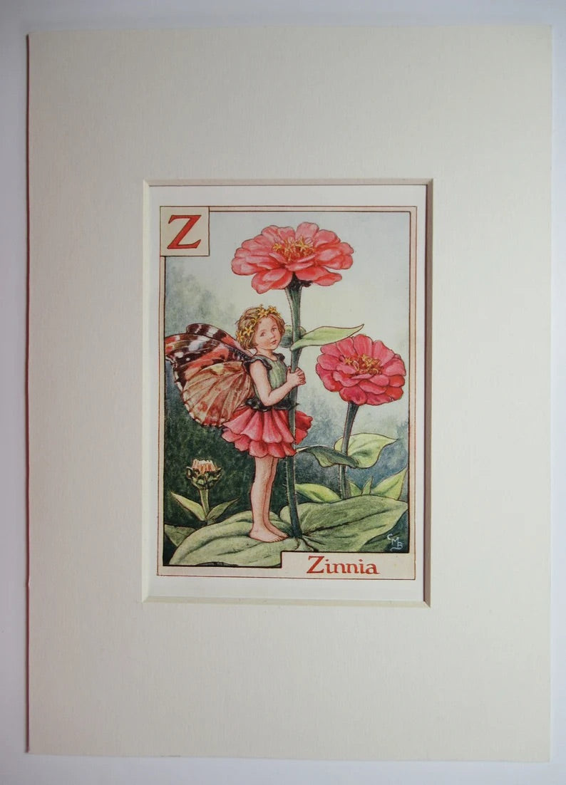 Alphabet Flower Fairy - Z is for Zinnia