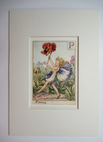 Alphabet Flower Fairy - P is for Pansy